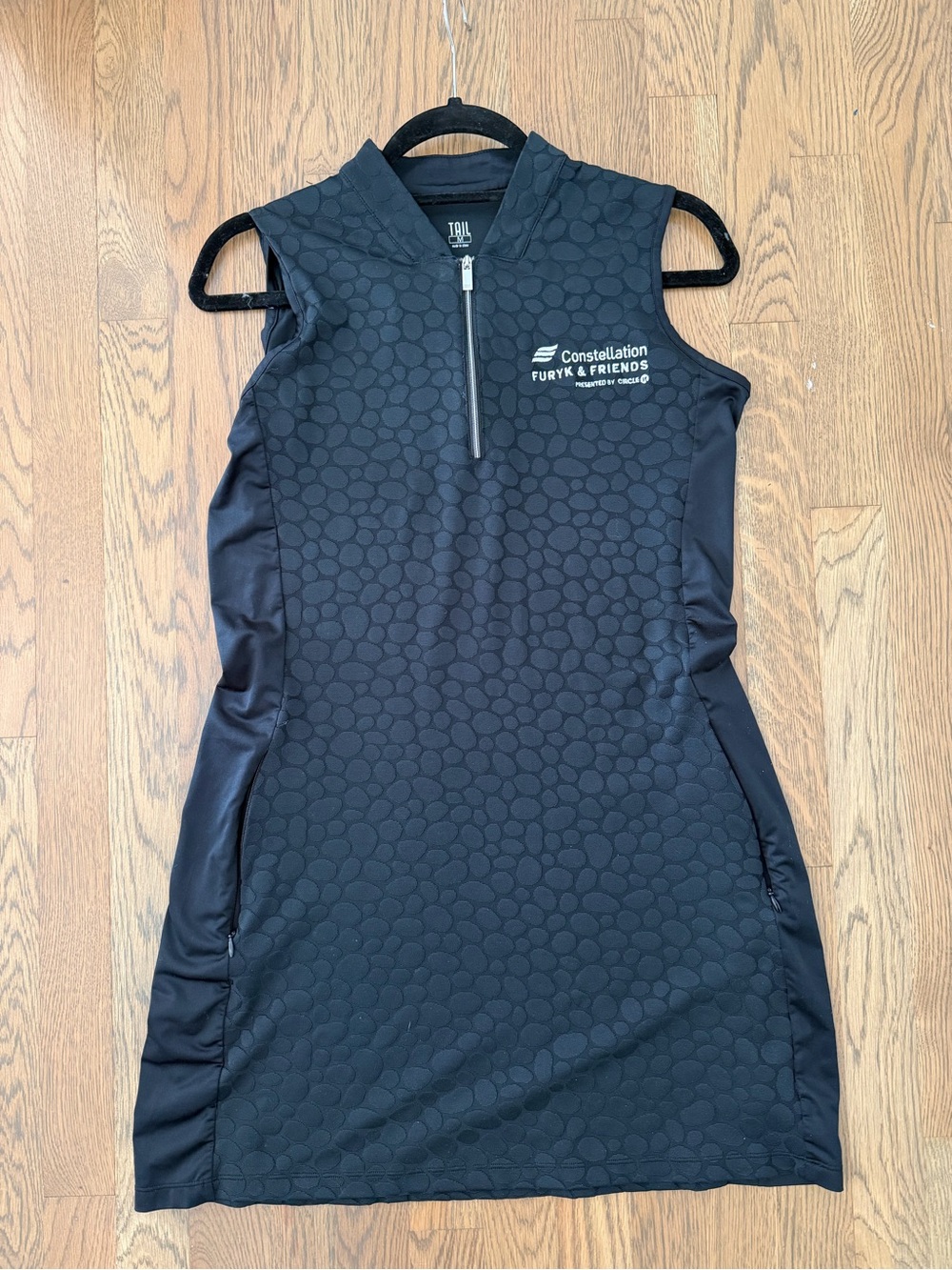 Tail Black Constellation Sleeveless Golf Dress with shorts